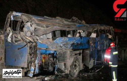  جزئیات حادثه سقوط وحشتناک اتوبوس به دره در سوادکوه + عکس