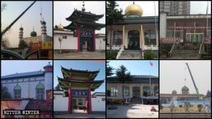 گنبدهای مساجد در استان های چین 300x169 - موج جدید تخریب گنبدهای مساجد در استان های چین