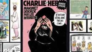 «شارلی ابدو» کاریکاتورهای پیامبر اسلام 300x170 - مجله «شارلی ابدو» بار دیگر کاریکاتورهای پیامبر اسلام را منتشر کرد