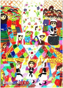 نقاشی تاشکند کانون 214x300 - دریافت 3 نشان و 47 دیپلم توسط کانون فکری کودکان ایران در مسابقان نقاشی تاشکند