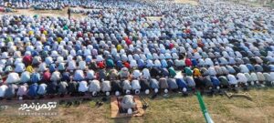 نماز عید قربان ۱ 300x135 - نماز عید قربان در عیدگاه‌های تورکمنصحرا اقامه شد+تصاویر