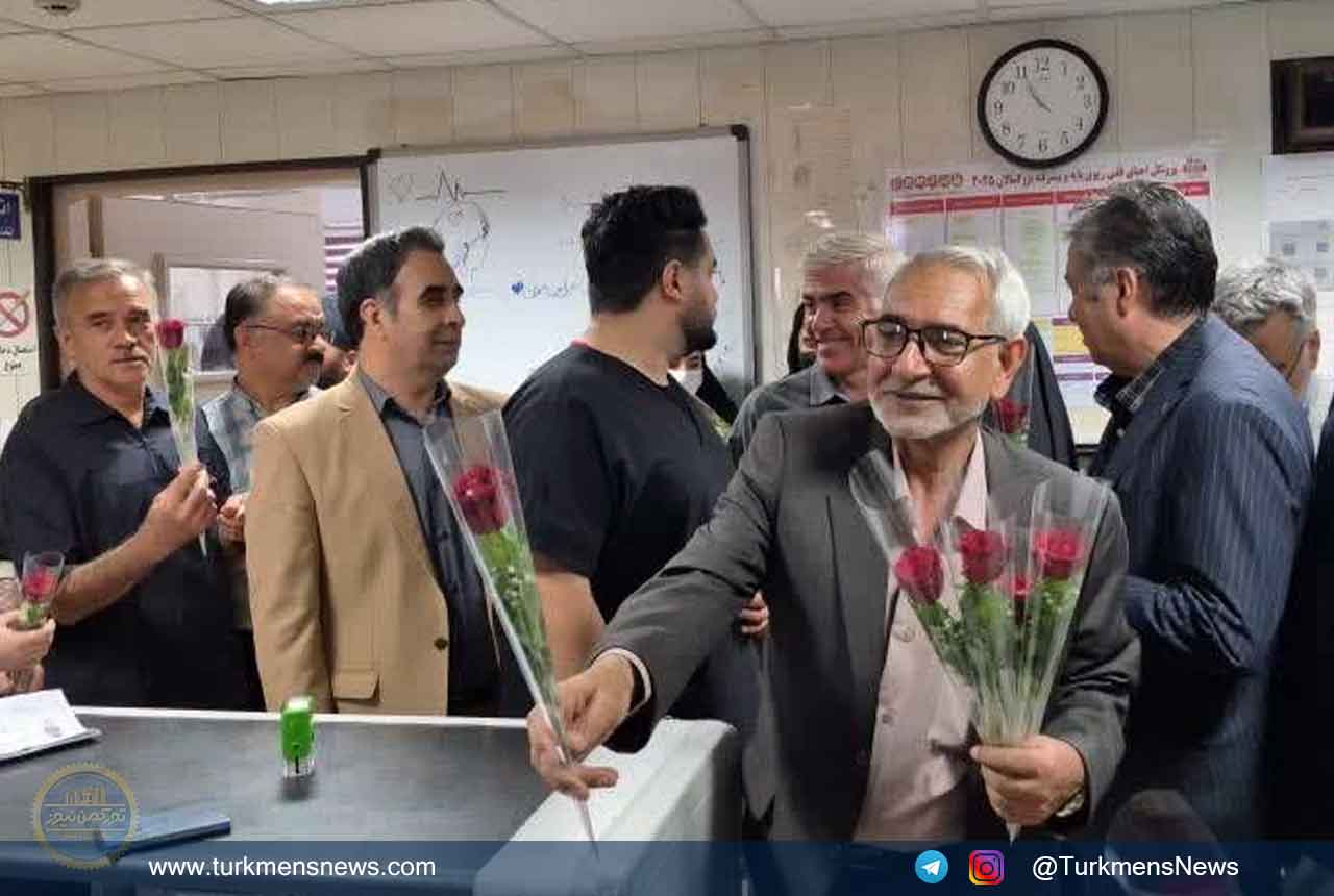 محمد شهرکی - روز پرستار - بازدید از بیمارستانهای گنبد - -رئیس مجمع خیرین سلامت گنبدکاووس
