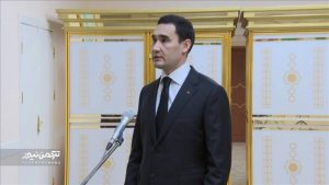 Serdar Berdimuhamedow 1 300x169 - مراسم تحلیف رئیس جمهور ترکمنستان برگزار شد