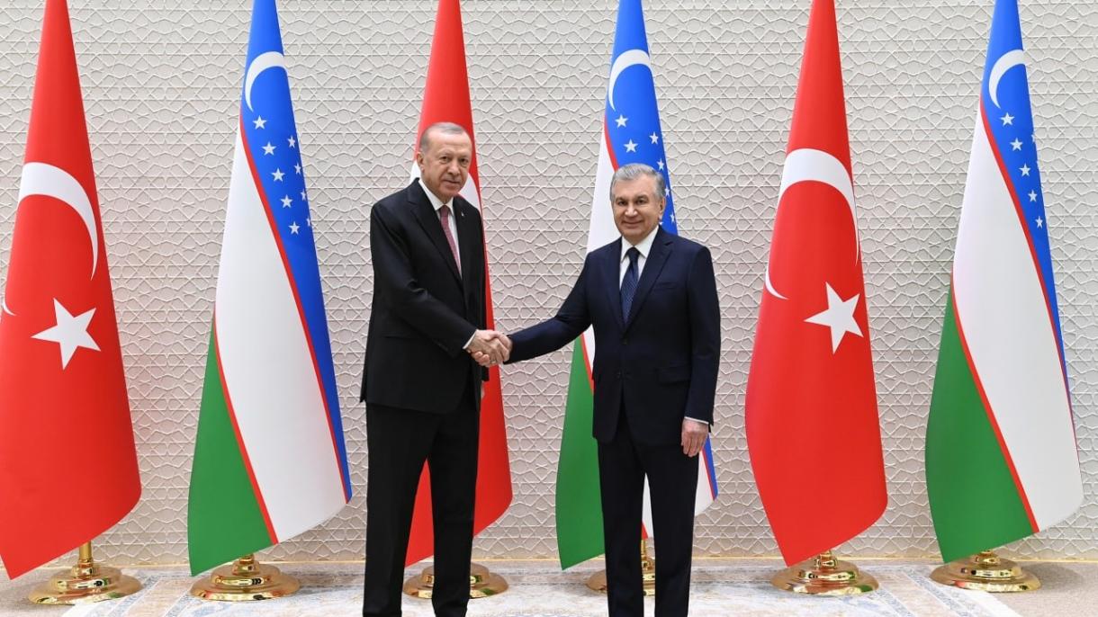 ozbekistan turkie - Prezident Erdogan Özbegistanda Saparda Boldy