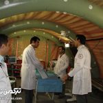 برپایی بیمارستان صحرایی در آق‌قلا