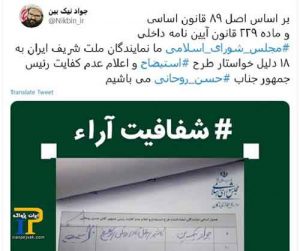 کفایت روحانی مجلس 300x251 - جمع آوری امضاء در مجلس ایران برای عدم کفایت روحانی